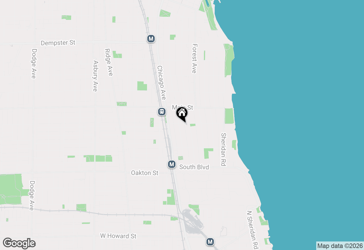 Map of 777 Hinman Avenue #35, Evanston, IL 60202