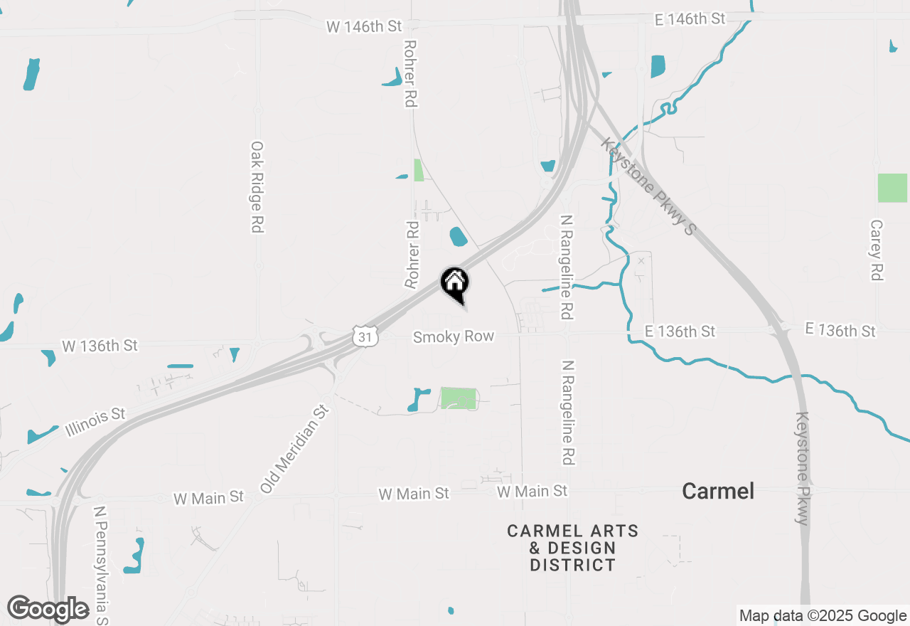 Map of 871 Rosemary Gardens, Carmel, IN 46032