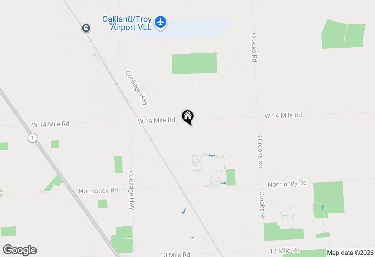 Map of 4625 Leafdale Avenue #2B, Royal Oak, MI 48073