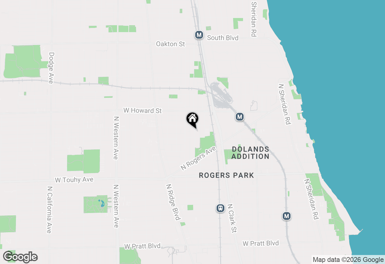 Map of 7420 N Winchester Avenue #2A, Chicago, IL 60626