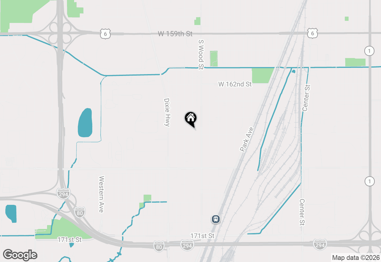 Map of 16450 Honore Avenue, Markham, IL 60428