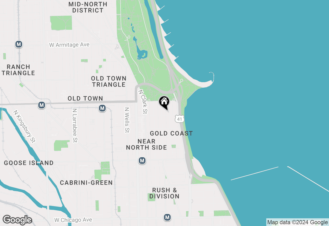 Map of 1501 N State Parkway #23G, Chicago, IL 60610