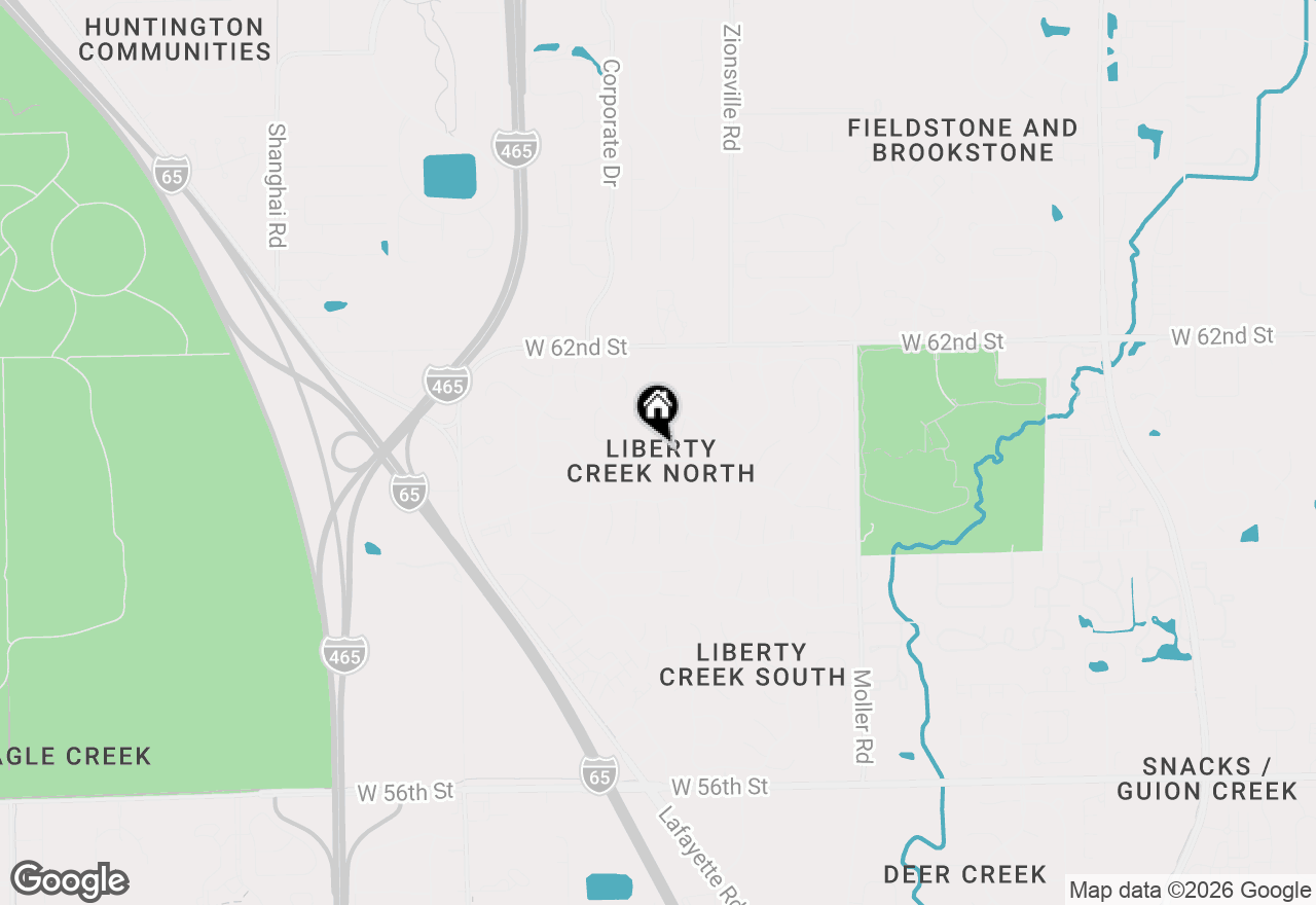 Map of 5748 Vicksburg Drive, Indianapolis, IN 46254