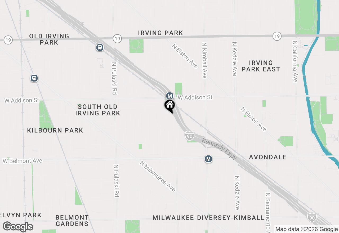 Map of 3445 N Monticello Avenue, Chicago, IL 60618