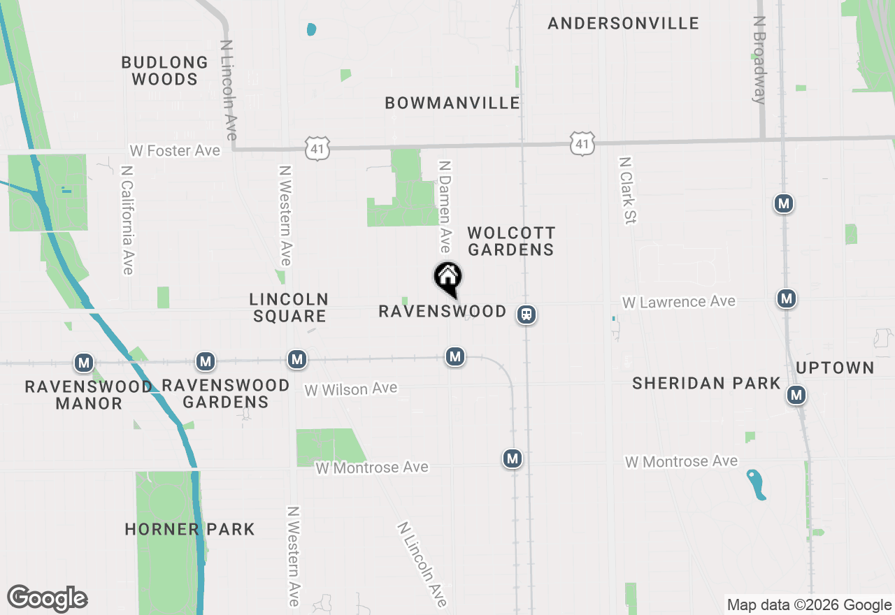 Map of 4800 N Damen #402, Chicago, IL 60625
