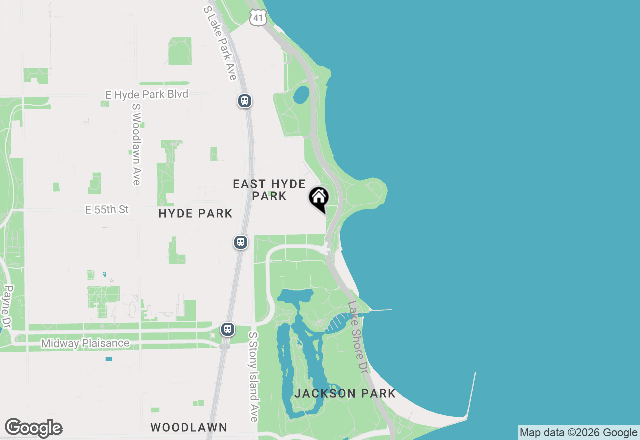 Map of 5530 S South Shore Drive #6B, Chicago, IL 60637