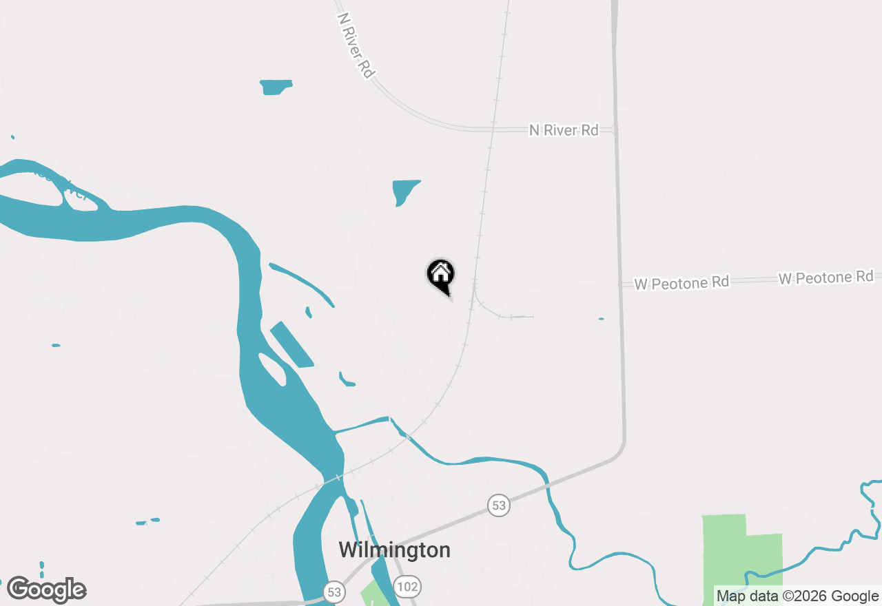 Map of 649 S Outer Drive, Wilmington, IL 60481