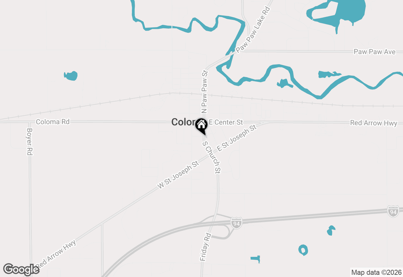 Map of 208 S Church Street, Coloma, MI 49038