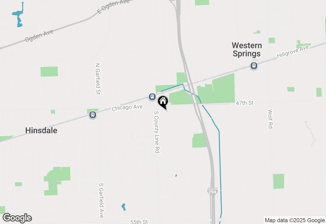 Map of 520 County Line Court, Hinsdale, IL 60521