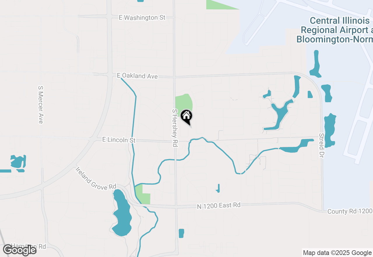 Map of 7 Pembrook Circle, Bloomington, IL 61704