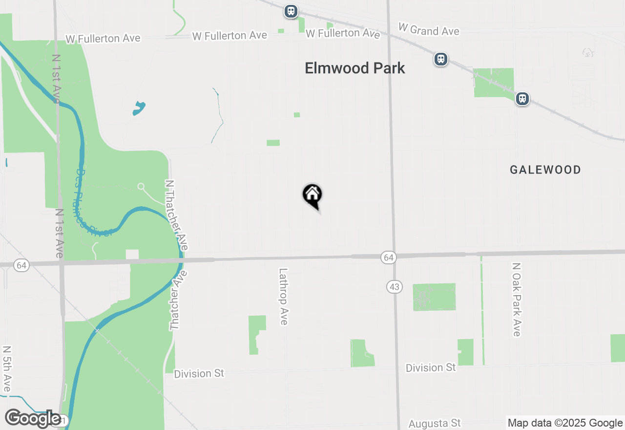 Map of 1725 N 75th Avenue, Elmwood Park, IL 60707