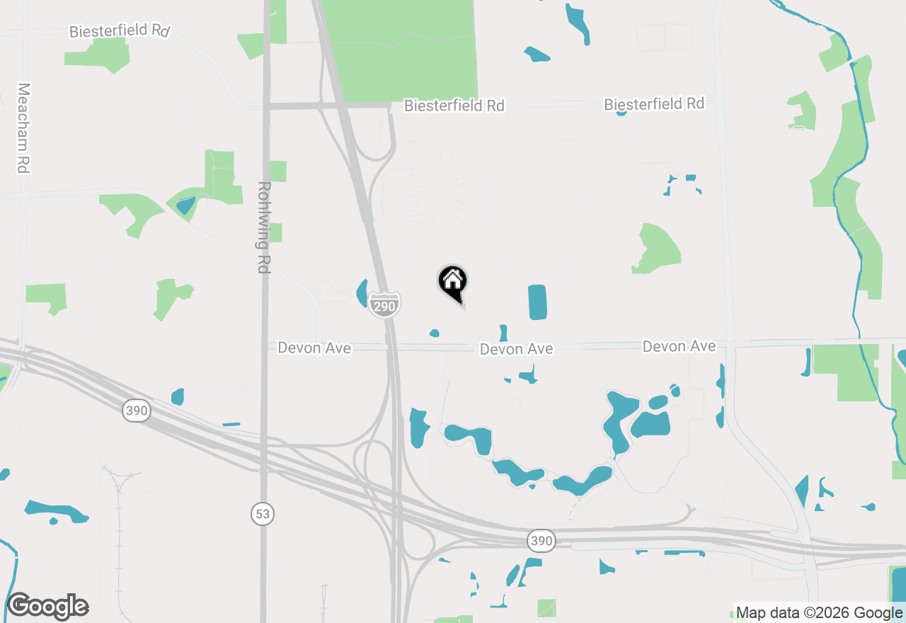Map of 725 Deep Wood Court, Elk Grove Village, IL 60007