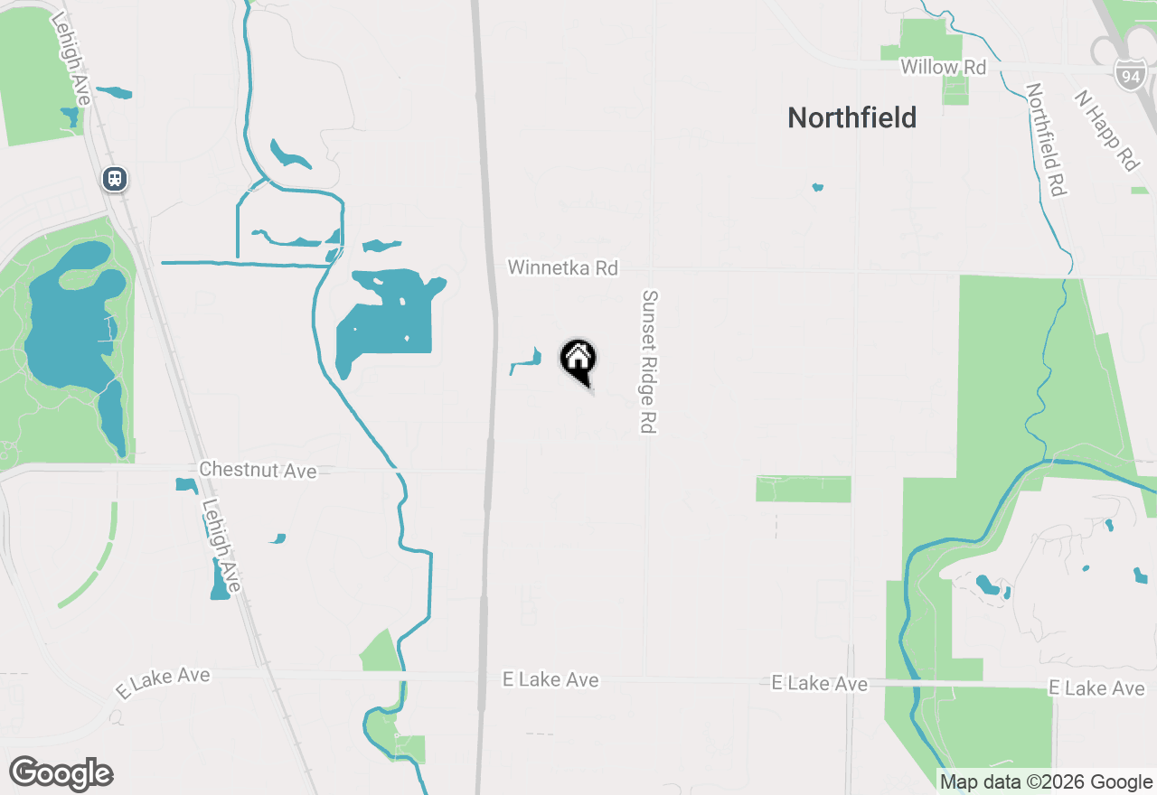 Map of 1415 Burr Oak Drive, Glenview, IL 60025