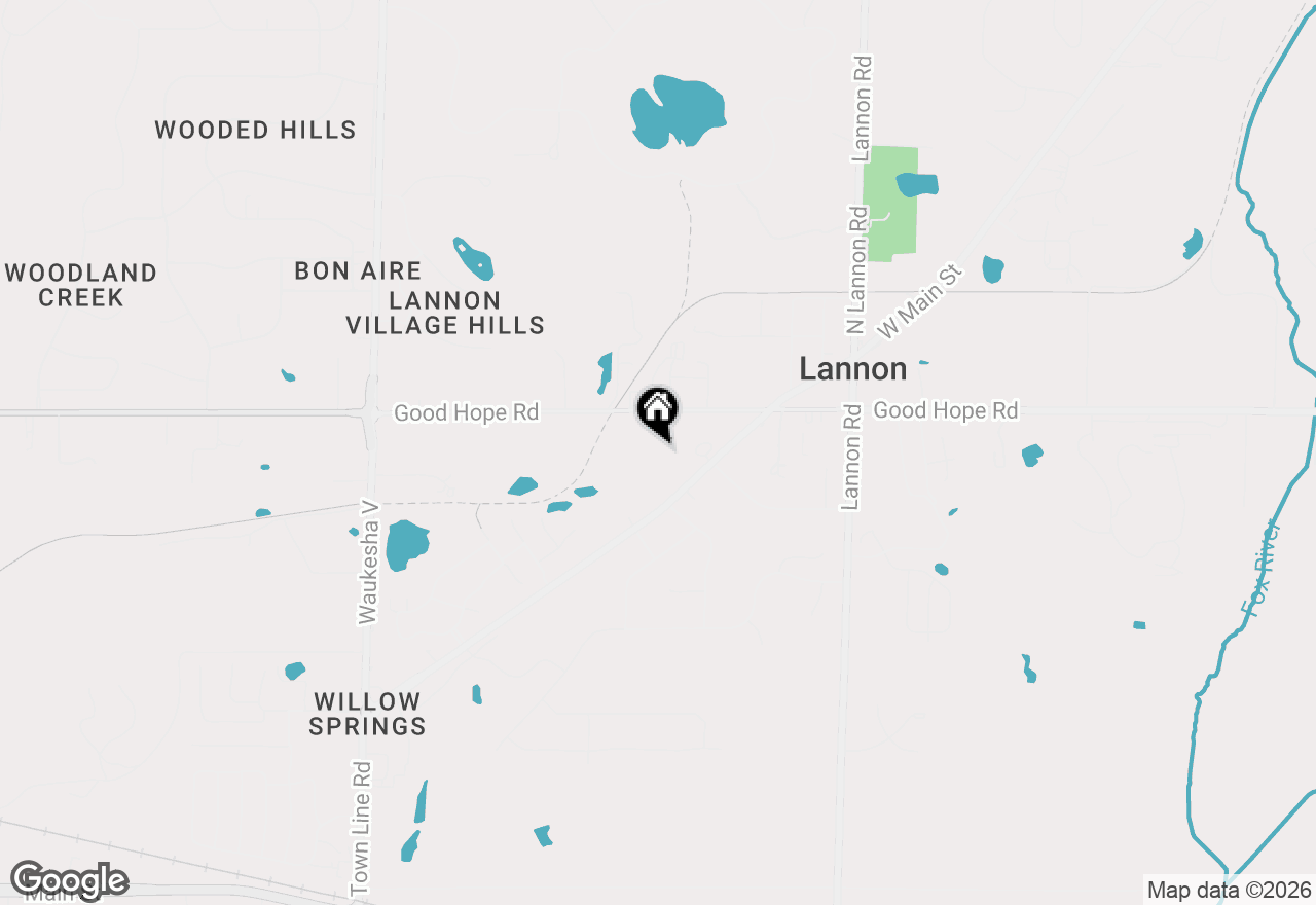 Map of 7042 Stonewood Ln, Lannon, WI 53046