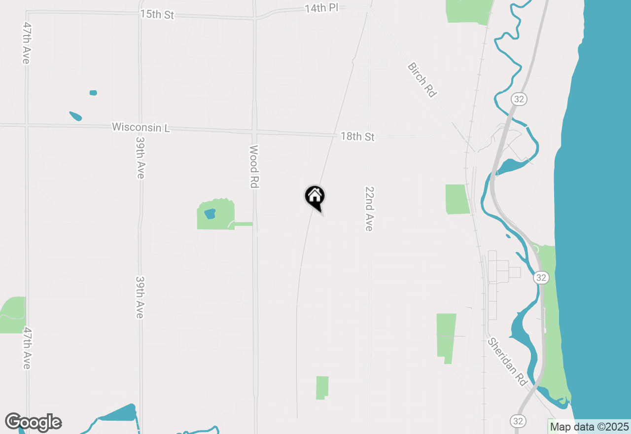 Map of 2910 21st St #A, Kenosha, WI 53140