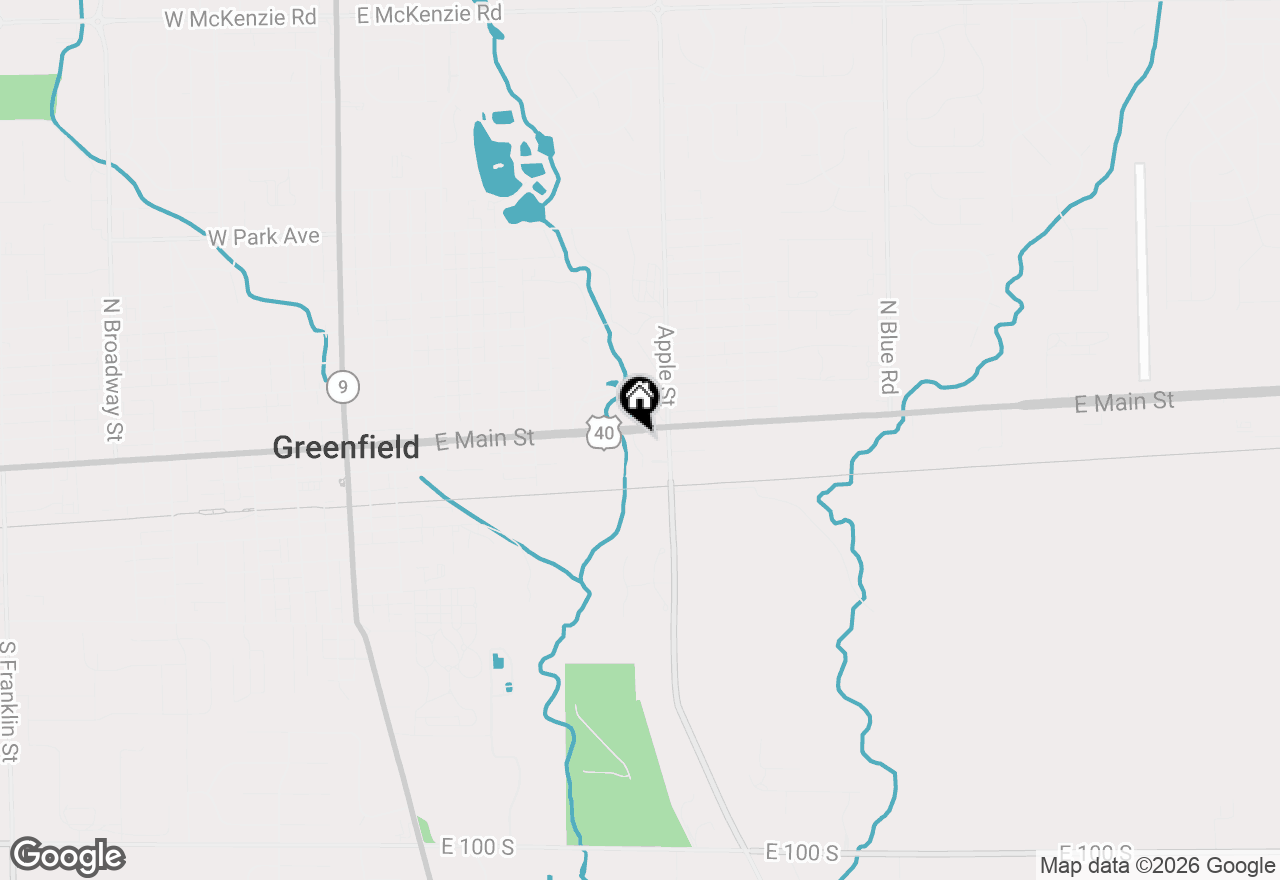 Map of 921 E Main Street, Greenfield, IN 46140