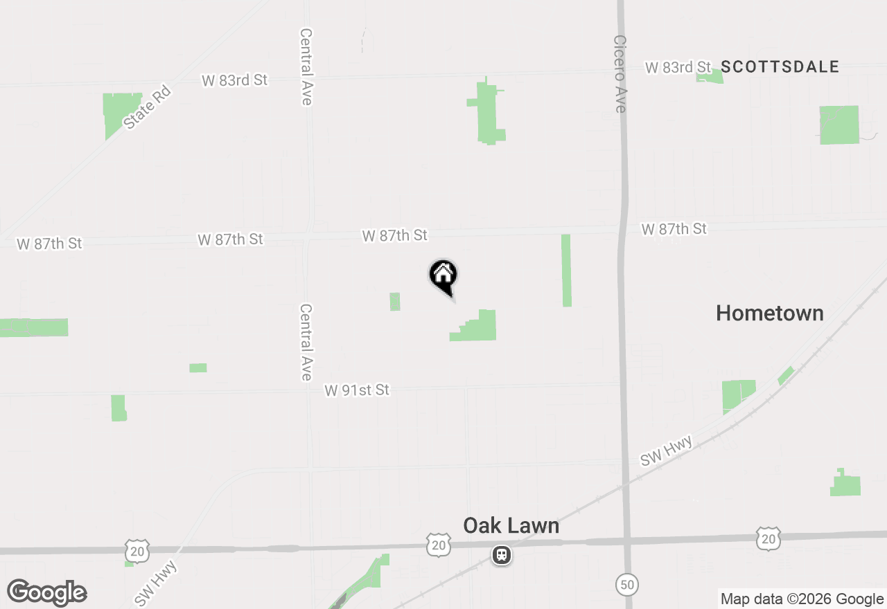 Map of 5252 W 89th Street, Oak Lawn, IL 60453