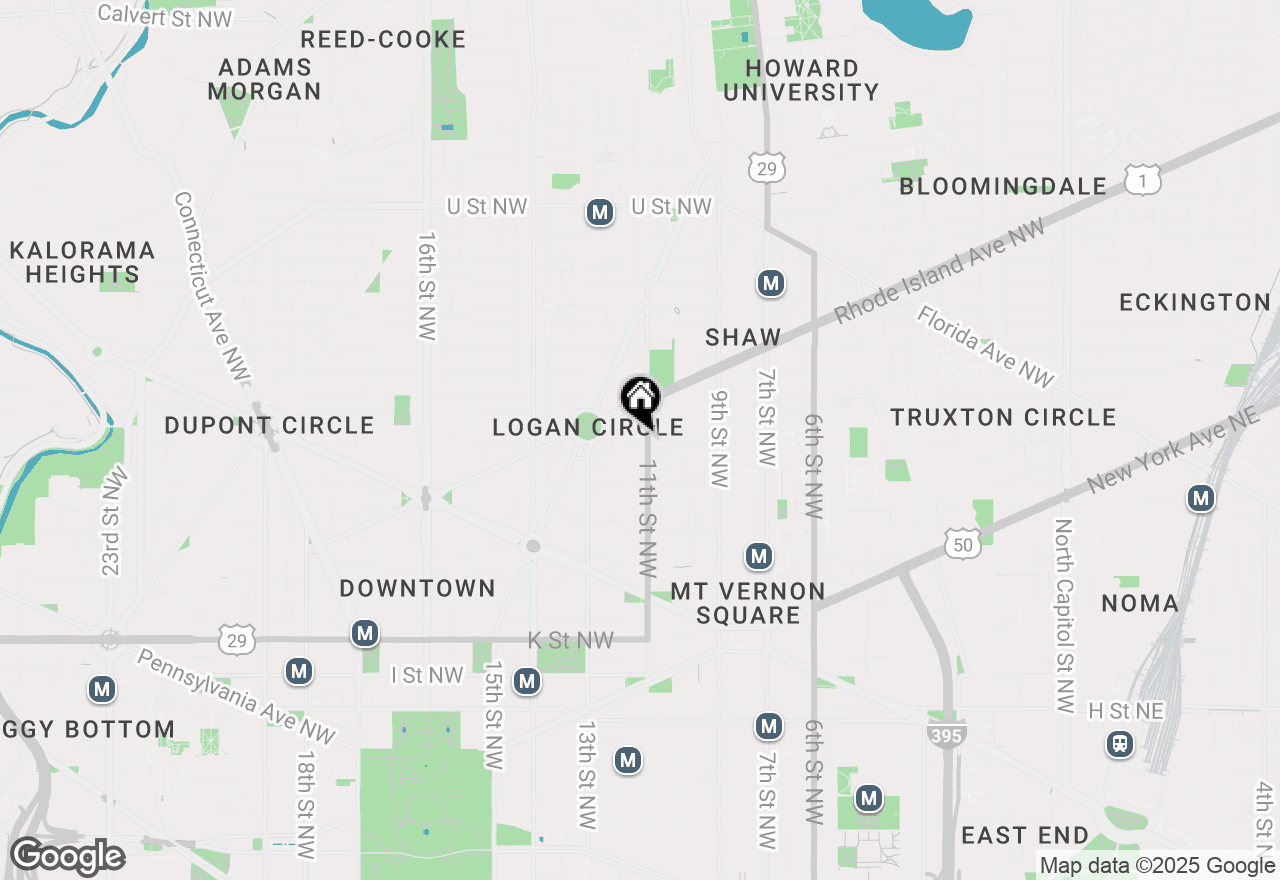 Map of 1416 11th Street Nw #GROUND FLOOR, Washington, DC 20001