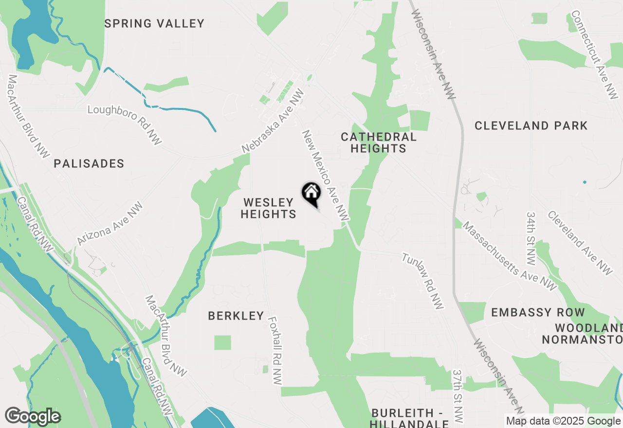 Map of 2927 44th Street Nw, Washington, DC 20016