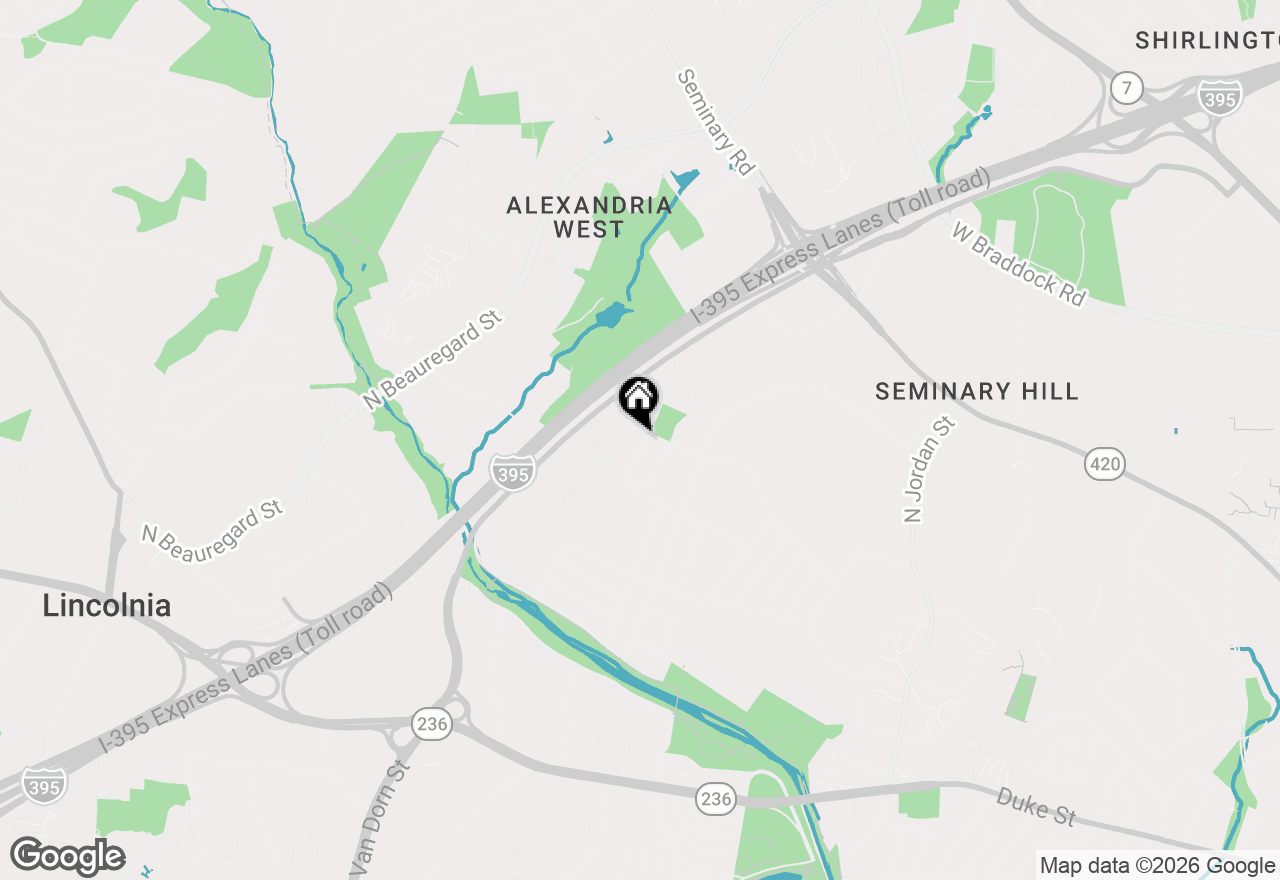 Map of 1028 N Pelham Street, Alexandria, VA 22304