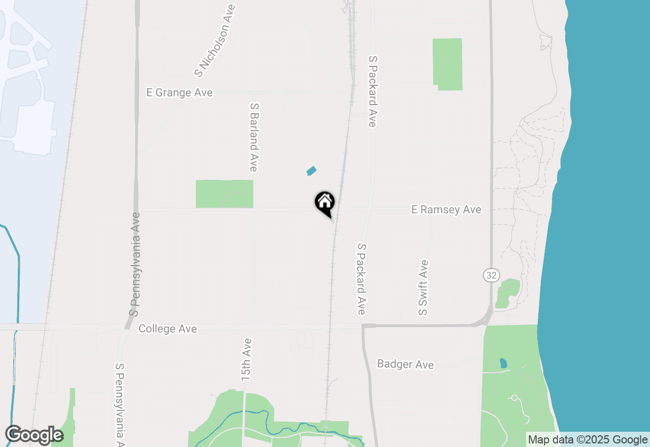 Map of 6000 S Buckhorn Ave, Cudahy, WI 53110