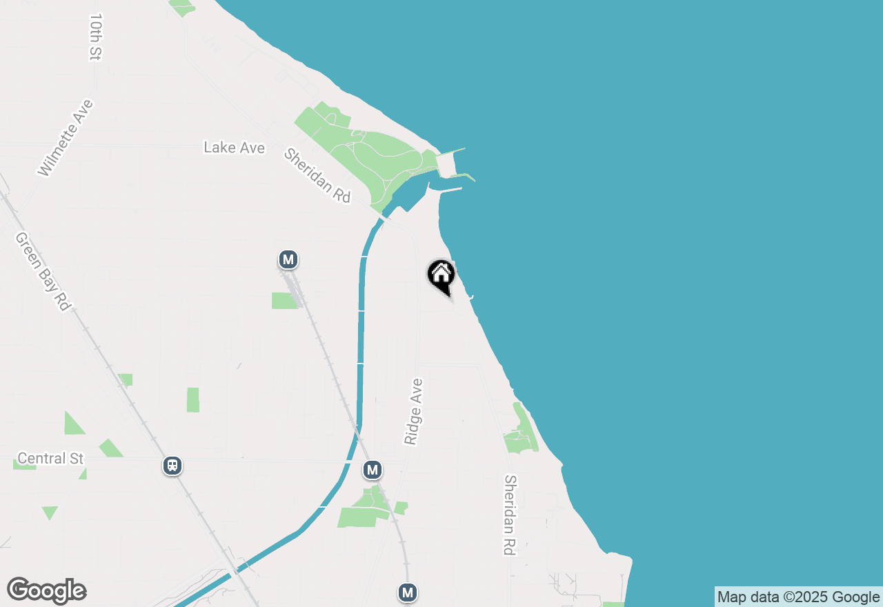 Map of 807 Roslyn Terrace, Evanston, IL 60201