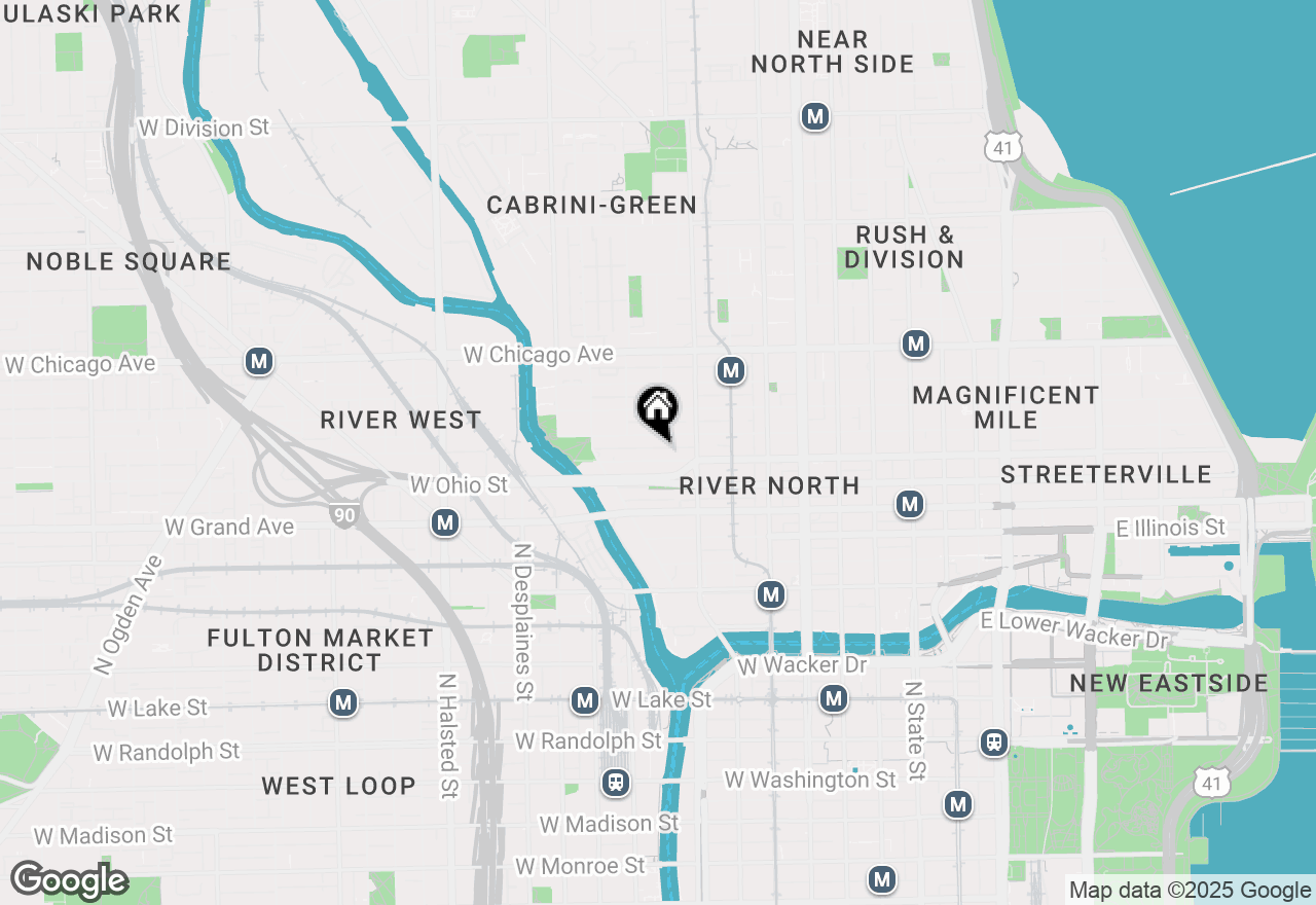Map of 400 W Ontario Street #1608, Chicago, IL 60654