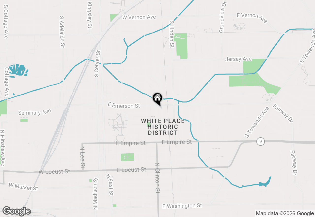 Map of 1413 N Clinton Boulevard, Bloomington, IL 61701