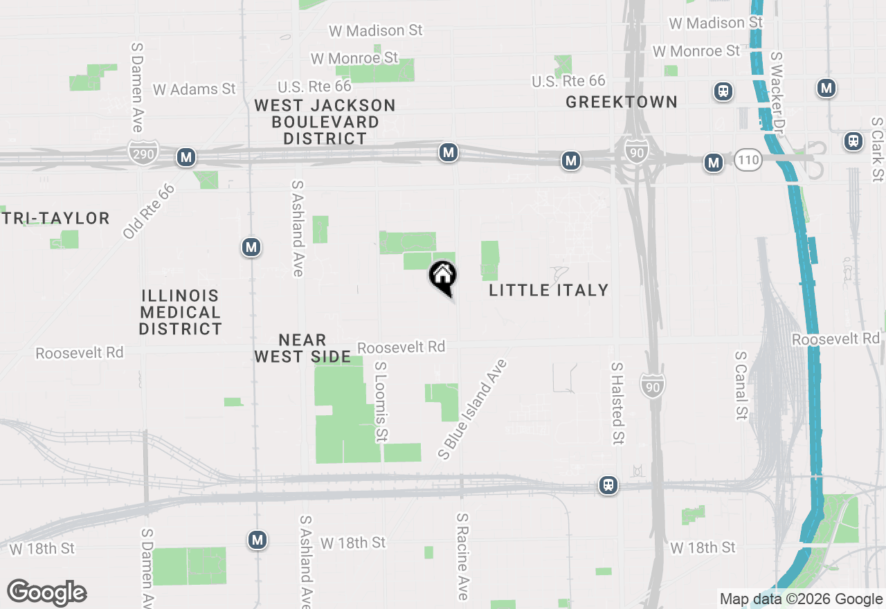Map of 1017 S Lytle Street #302, Chicago, IL 60607