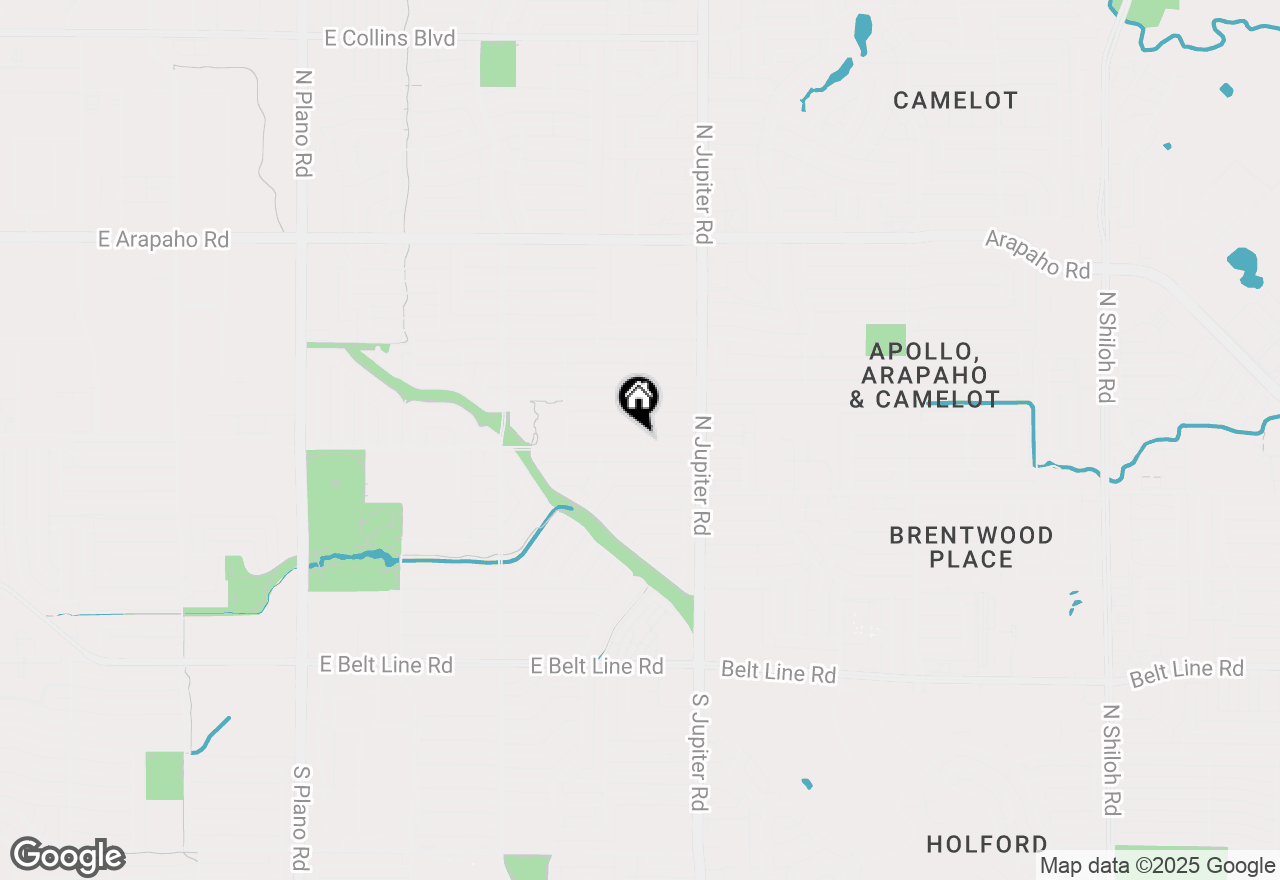 Map of 2013 Apollo Road, Richardson, TX 75081