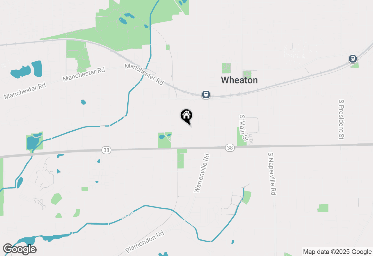 Map of 541 W Indiana Street, Wheaton, IL 60187