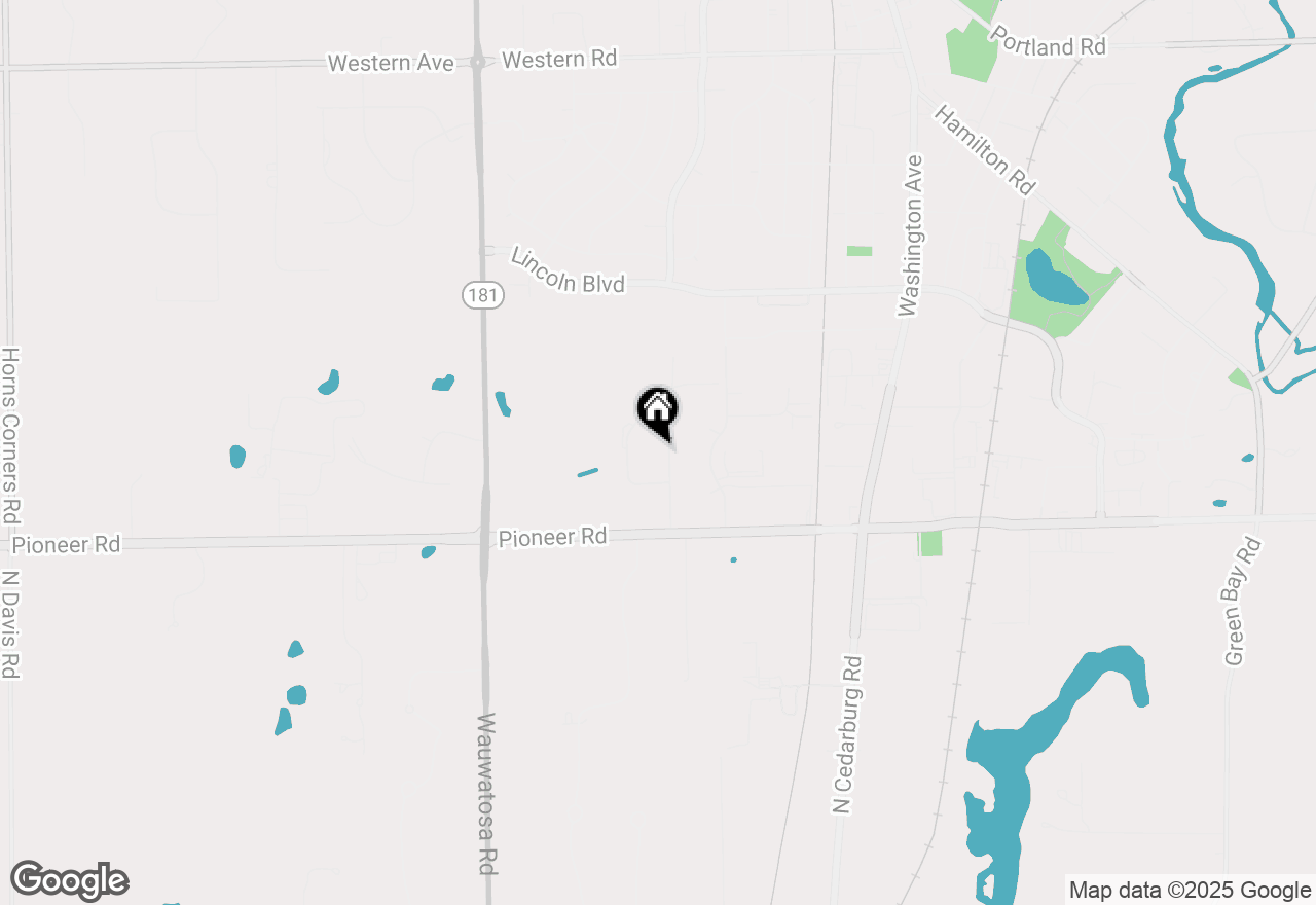 Map of 171 Highview Dr, Cedarburg, WI 53012