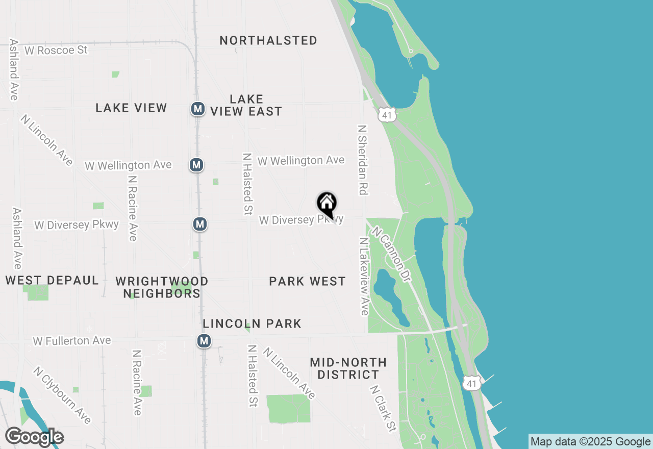 Map of 2773 N Hampden Court #306, Chicago, IL 60614