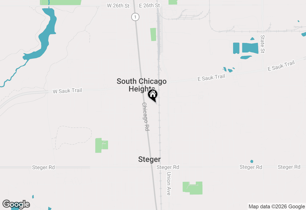 Map of 3327 Commercial Avenue, South Chicago Heights, IL 60411
