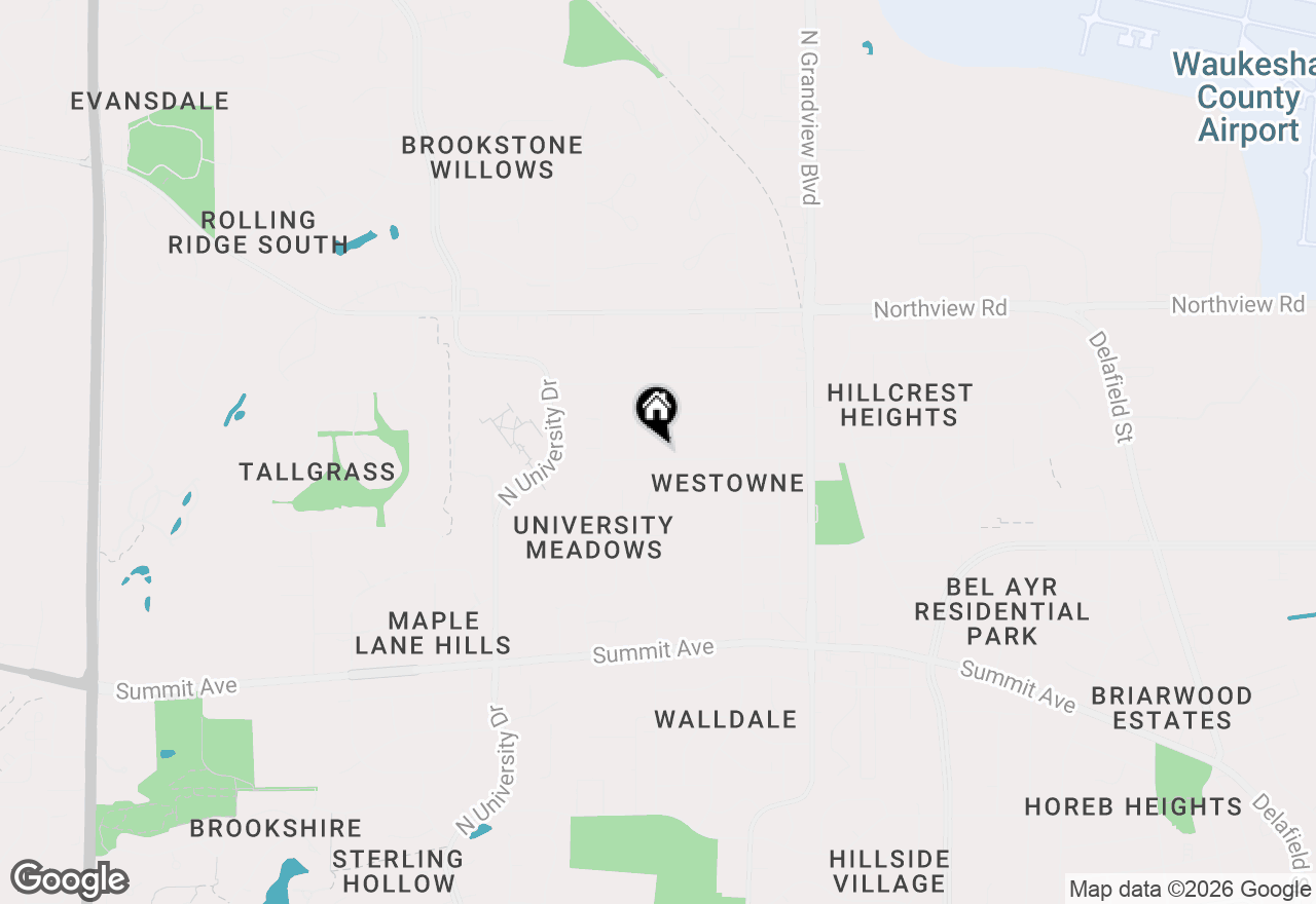 Map of 2214 Easy St, Waukesha, WI 53188