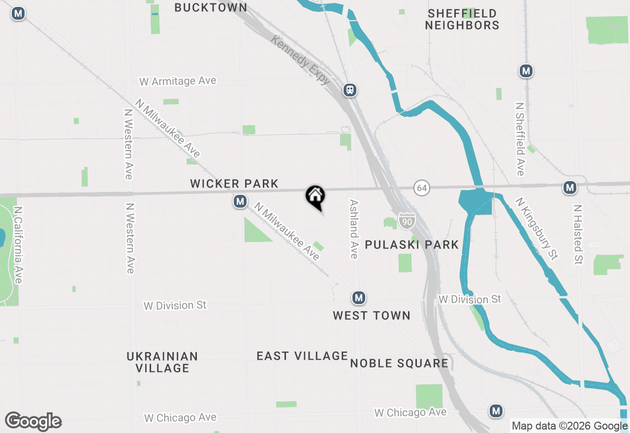 Map of 1725 W Le Moyne Street #1, Chicago, IL 60622