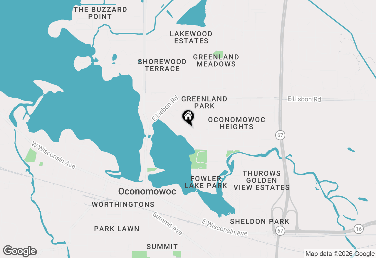 Map of 434 Greenland Ave, Oconomowoc, WI 53066