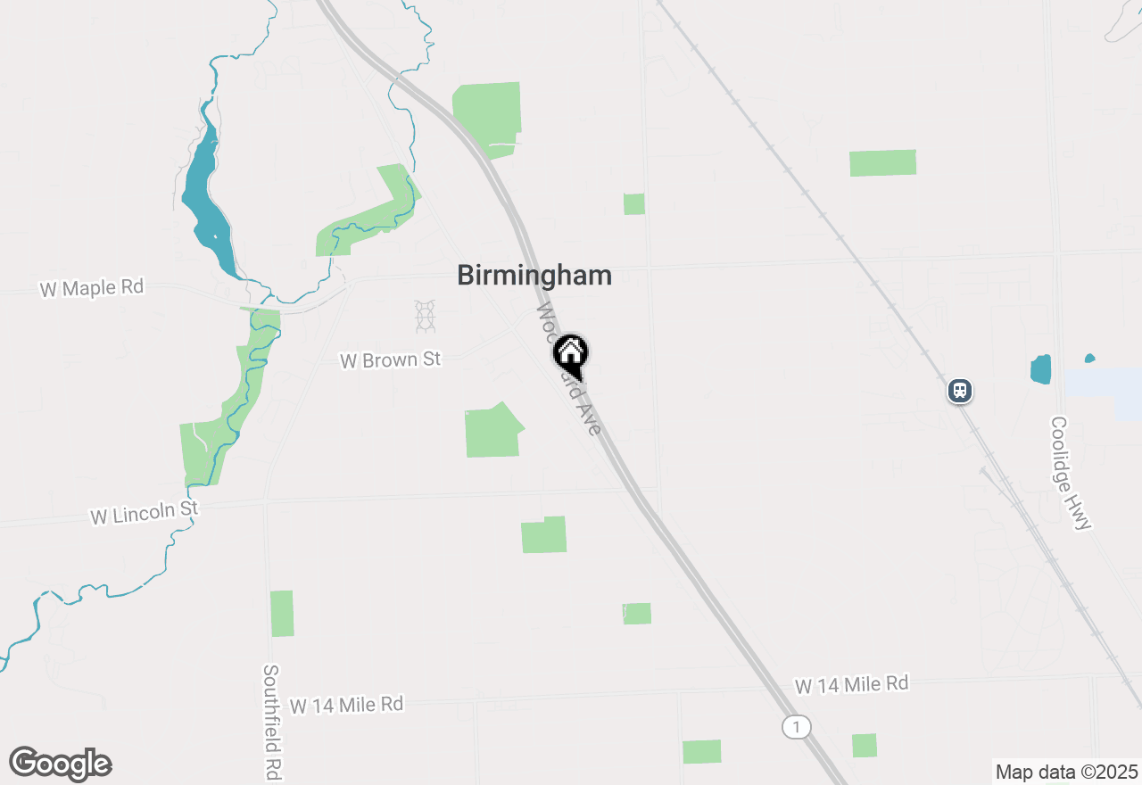 Map of 555 S Old Woodward Avenue #501, Birmingham, MI 48009