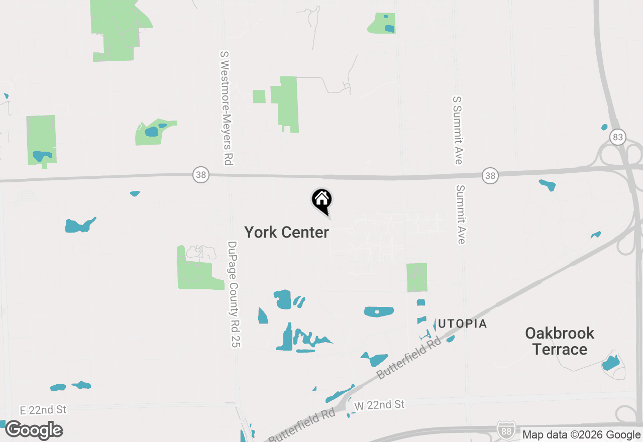Map of 18W274 Kirkland Lane, Villa Park, IL 60181