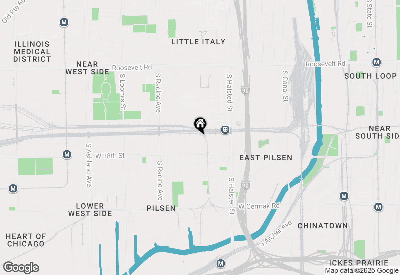 Map of 1601 S Morgan Street, Chicago, IL 60608