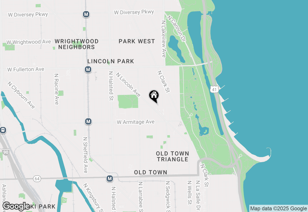 Map of 2107 N Cleveland Avenue, Chicago, IL 60614