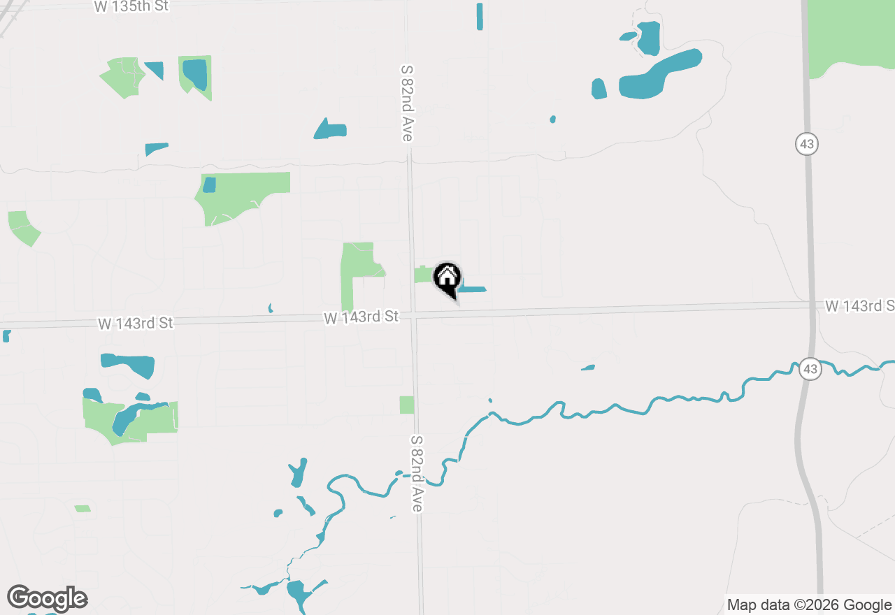 Map of 14255 Wedgewood Glens Drive, Orland Park, IL 60462