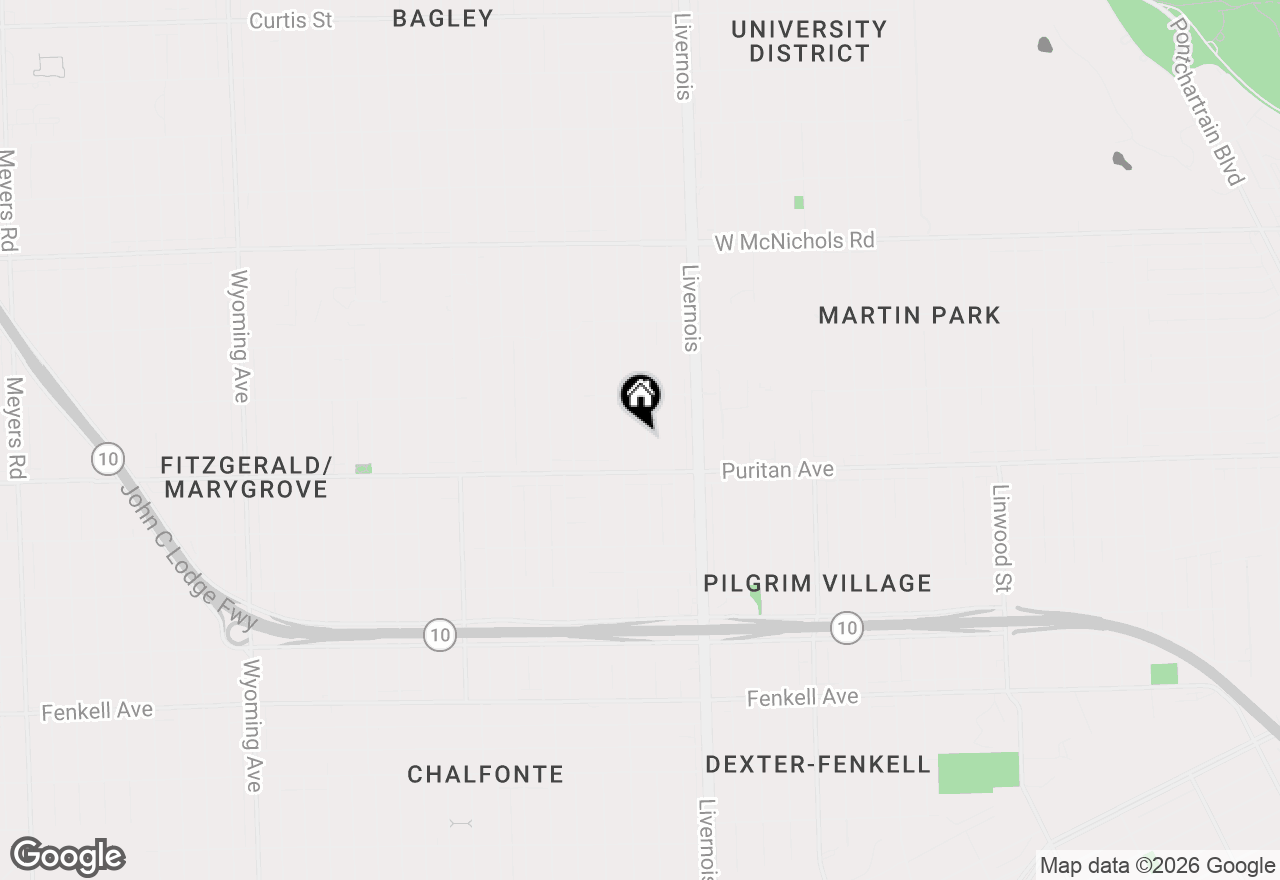 Map of 16171 Santa Rosa Drive, Detroit, MI 48221