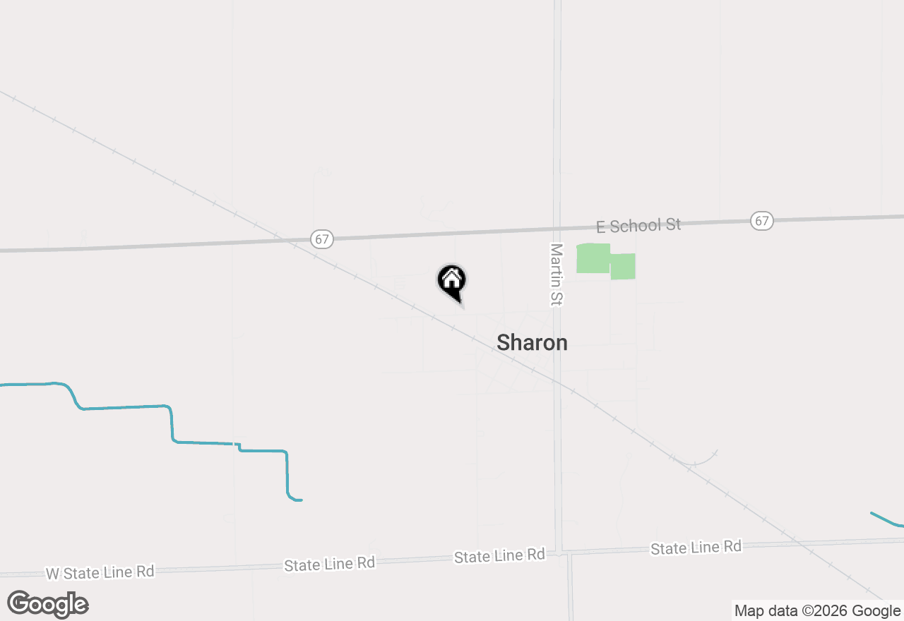 Map of 144 Seymour St, Sharon, WI 53585