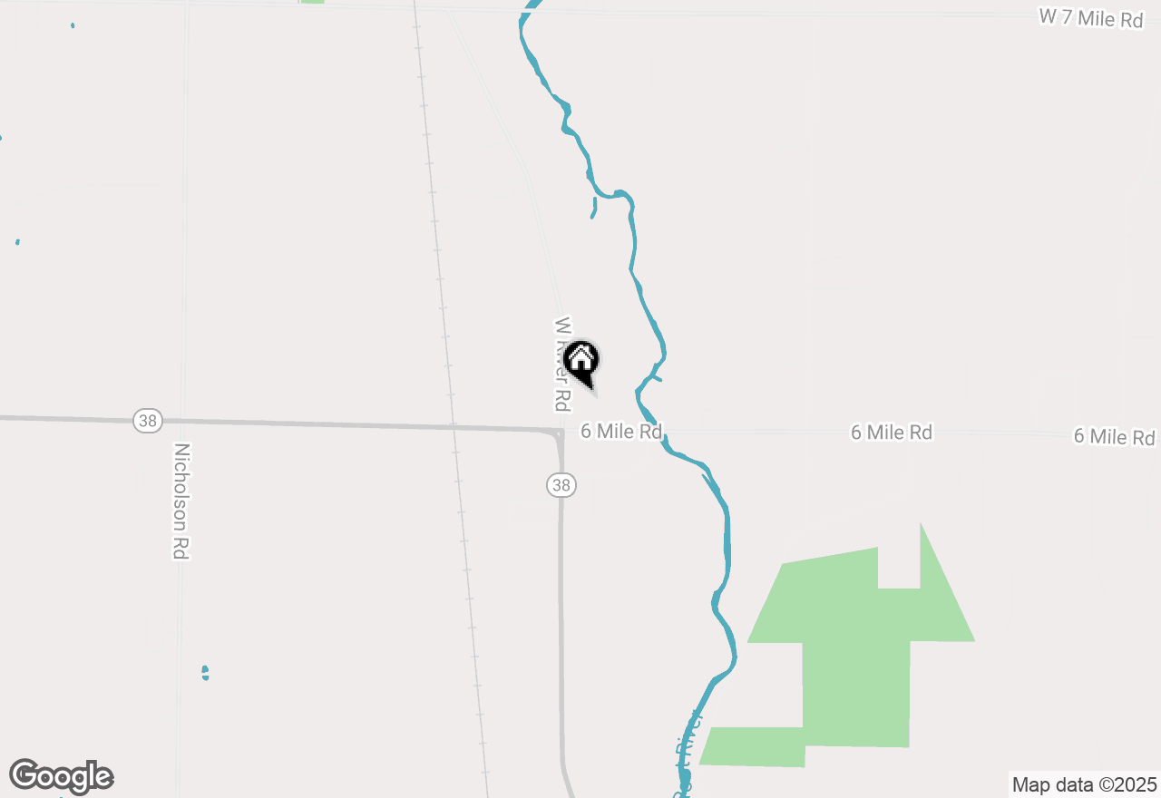 Map of 7634 6 Mile Rd, Franksville, WI 53126