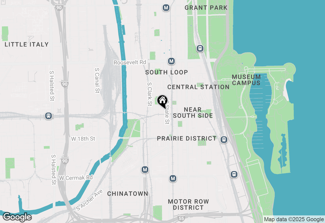 Map of 1530 S State Street #18A-B, Chicago, IL 60605