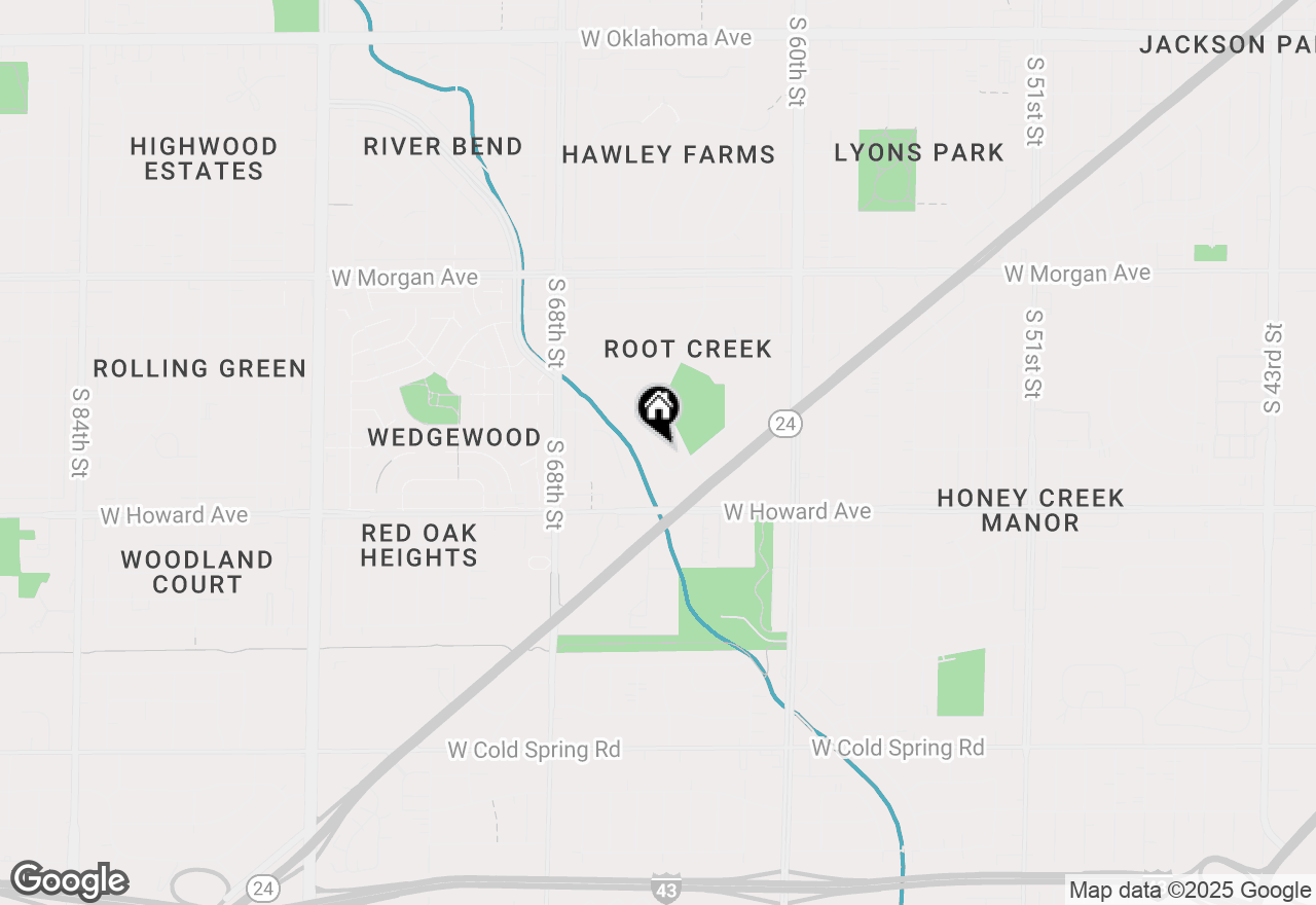 Map of 6508 W Dodge Pl, Milwaukee, WI 53220