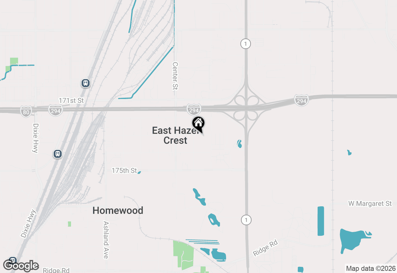 Map of 1021 W 173rd Street, Hazel Crest, IL 60429