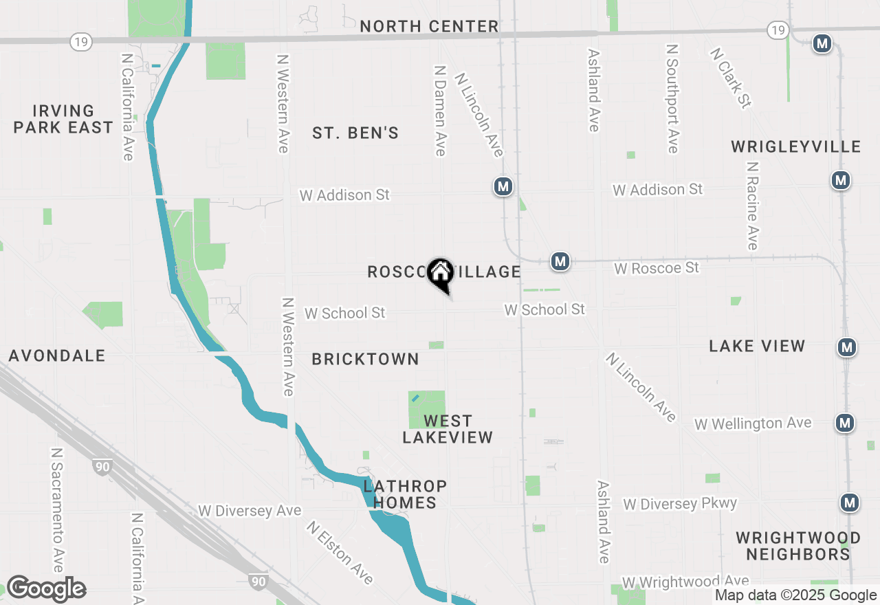 Map of 3310 N Damen Avenue #2, Chicago, IL 60618