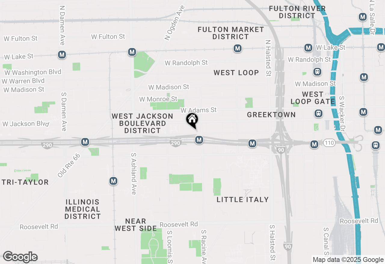 Map of 1224 W Van Buren Street #206, Chicago, IL 60607